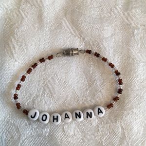 JOHANNA 6” personalized Bracelet-NEW